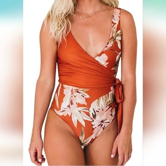 NWT-BOUTIQUE-ONE PIECE SWIMSUIT-SIZE MEDIUM - Picture 1 of 5
